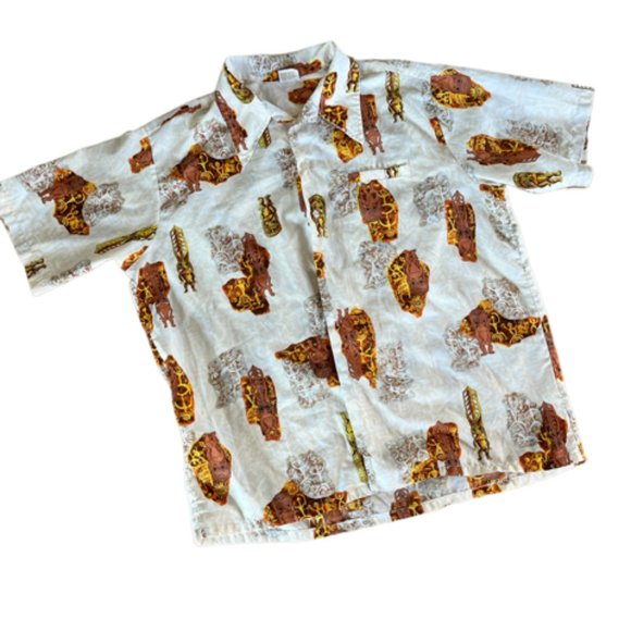 Vintage Aloha Tiki Shirt - Picture 1 of 2